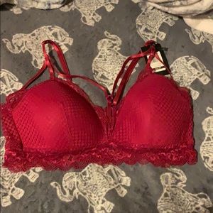 Red bralette